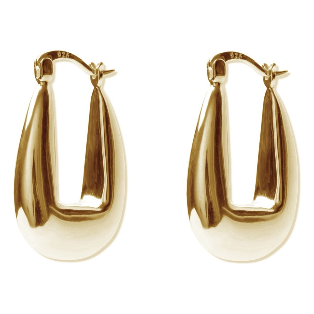 Argento  Vivo Sterling Silver 
Chunky Hoop Earrings
